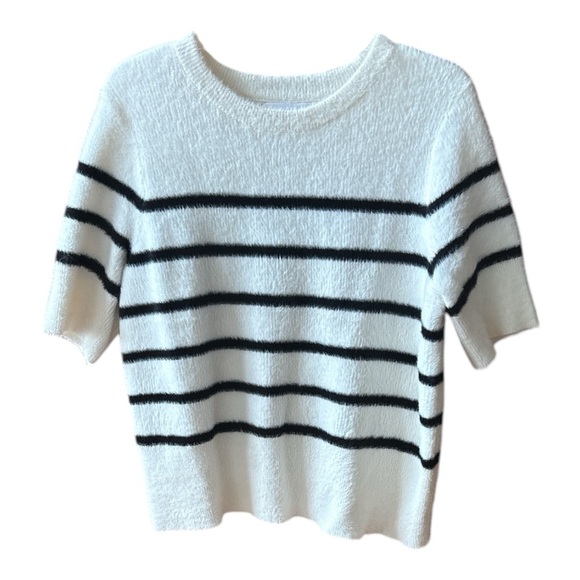 Bailey 44 Sweaters - Bailey 44 Striped Black and White Women's Sweater
